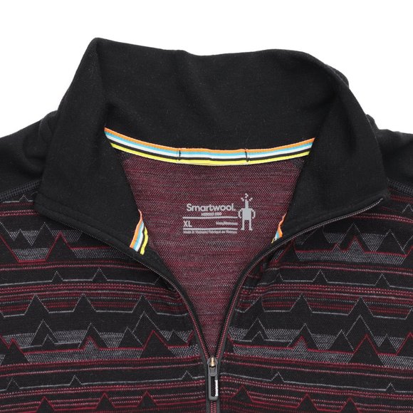 Smartwool Other - Smartwool Merino 250 Baselayer 1/4 Zip Shirt Sweater Men's XL Black/Red